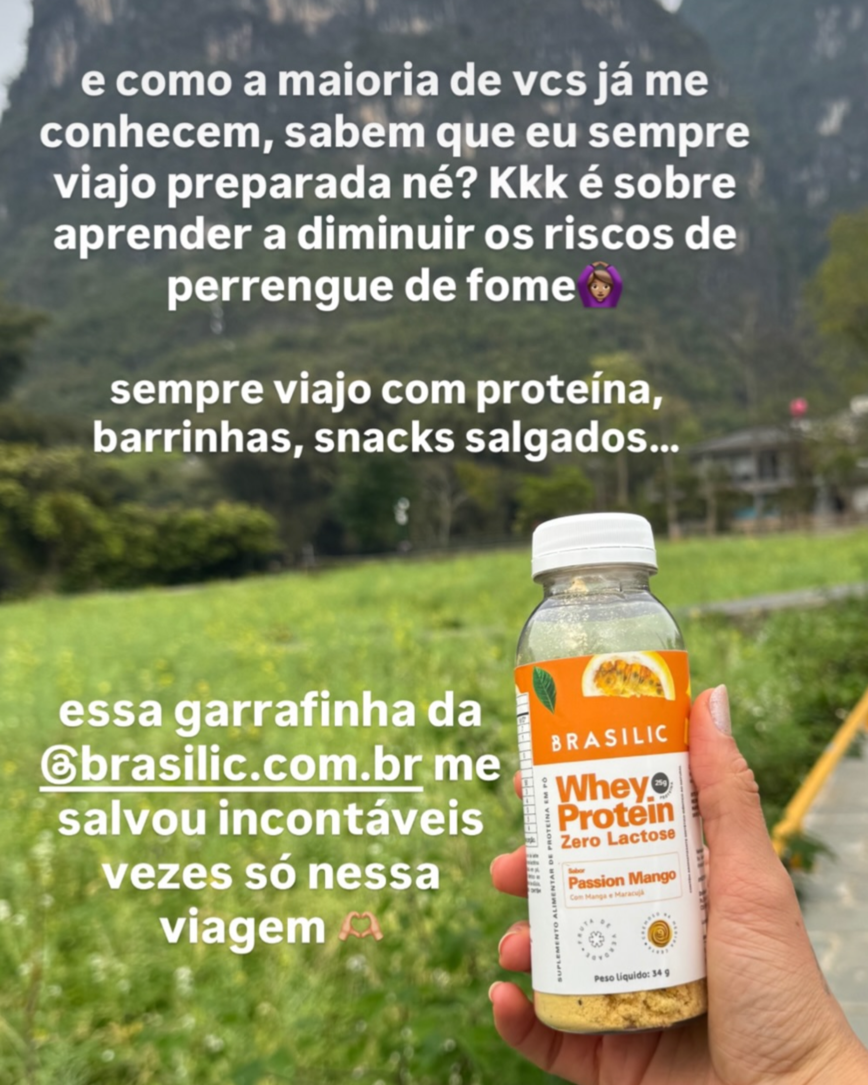 Print real de avaliação Brasilic com whey