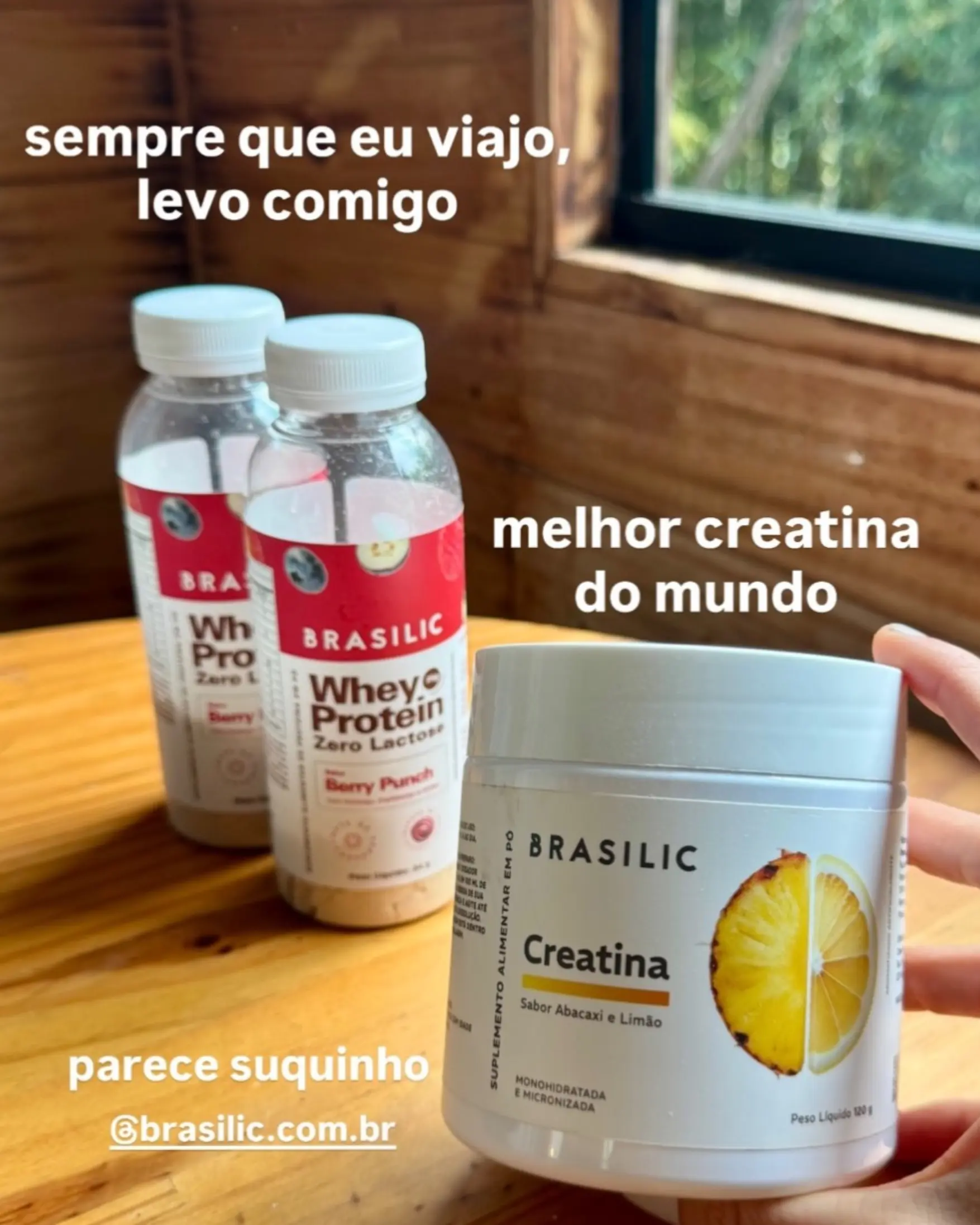 Print real de avaliação Brasilic com creatina saborizada